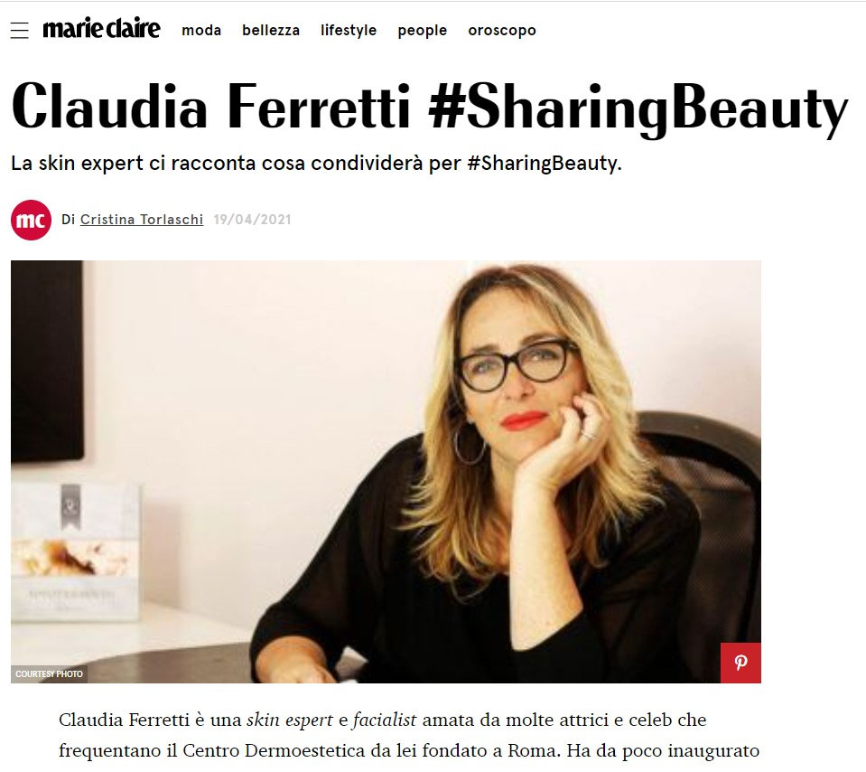 Claudia Ferretti Marie Claire